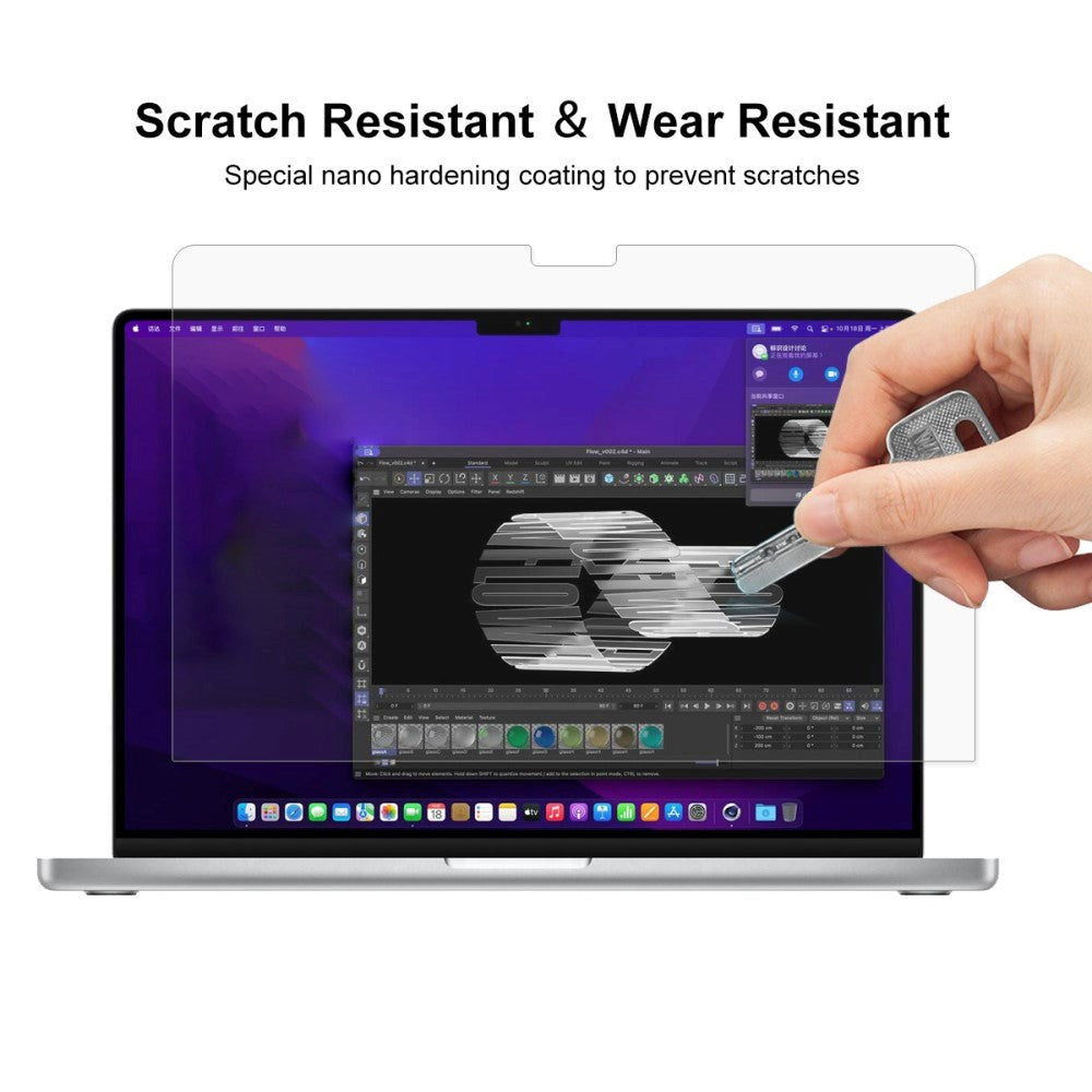 MacBook Pro 16 M1/M2/M3/M4 (2021-2024) ENKAY Anti-Glare Skærmbeskyttelsesfilm - Gennemsigtig