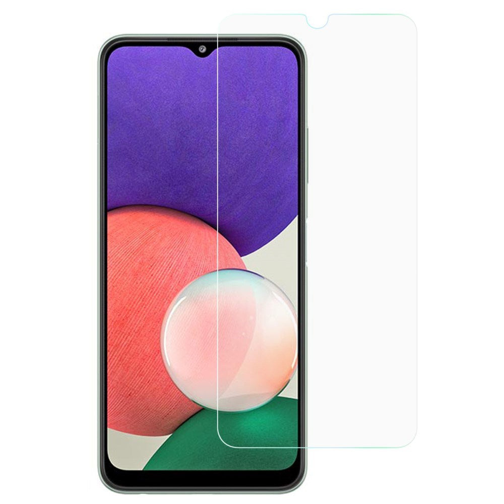 Full Fit Beskyttelsesglas - Samsung Galaxy A22 (5G) - Gennemsigtig