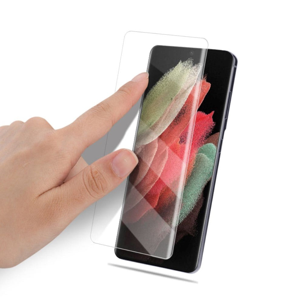 Samsung Galaxy S22 Ultra AMORUS Nano Optics m. Flydende UV - Hærdet Glas - Gennemsigtig