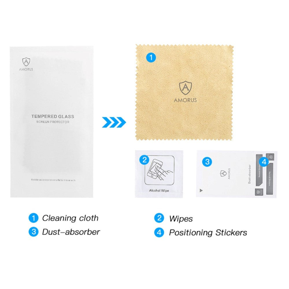 OnePlus 11 / 10 Pro / 9 Pro AMORUS Nano Optics m. Flydende UV - Hærdet Glas - Gennemsigtig