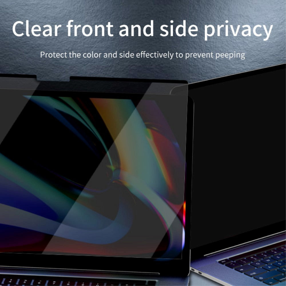 MacBook Pro 13 Retina Magnetisk Beskyttelsesfilm m. Privacy Funktion - Gennemsigtig