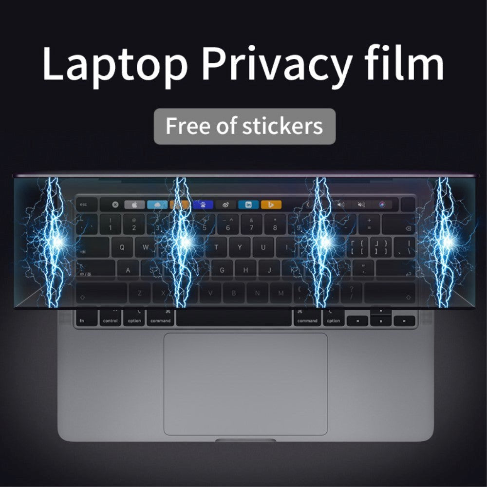 MacBook Pro 13 Retina Magnetisk Beskyttelsesfilm m. Privacy Funktion - Gennemsigtig
