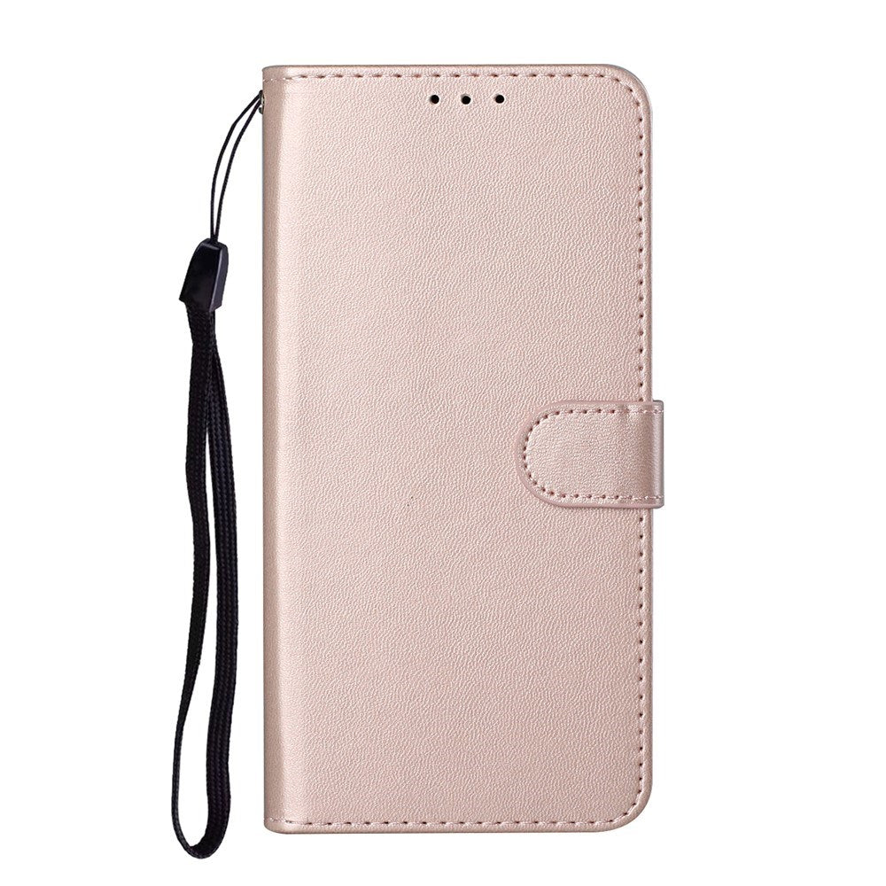 EIDERWOOD OnePlus 8T Kunstlæder Flip Cover m. Strop & Pung - Rose Gold