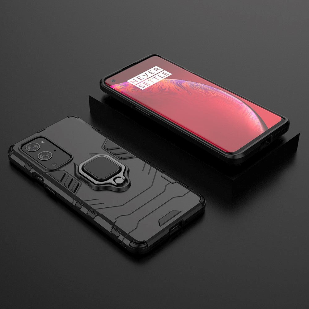 OnePlus 9 Pro Håndværker Bagsidecover m. Magnetisk Kickstand - Sort