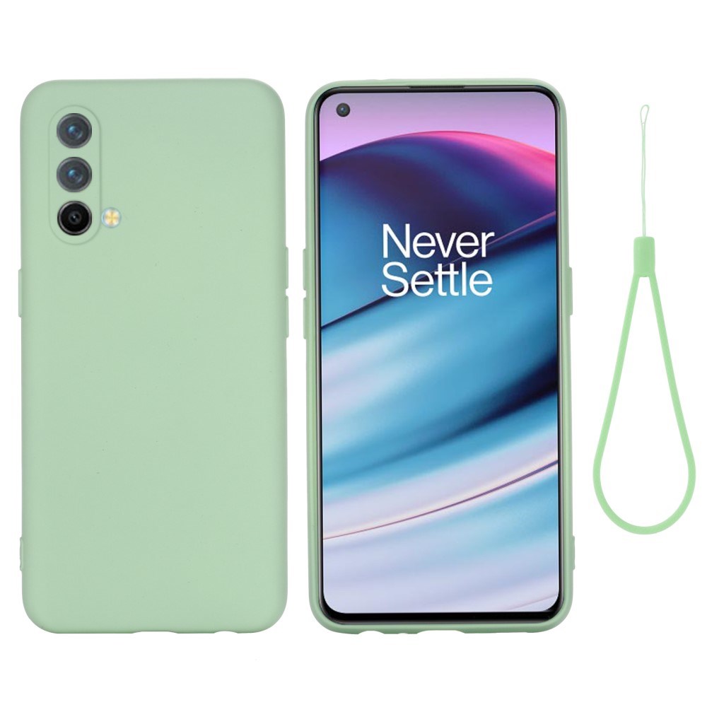 EIDERWOOD OnePlus Nord CE (5G) Liquid Silikone Mobil Cover m. Strop - Grøn