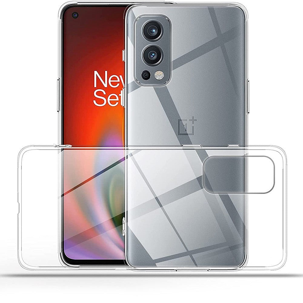 OnePlus Nord 2 (5G) Fleksibelt Plastik Bagside Cover - Gennemsigtig