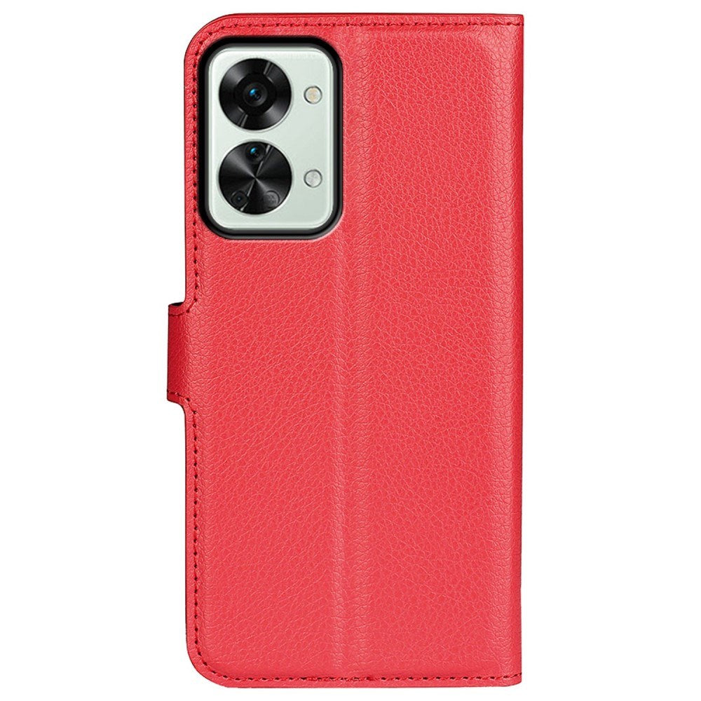 EIDERWOOD - OnePlus Nord 2T (5G) - Kunstlæder Flip Cover m. Kortholder & Ståfunktion - Rød