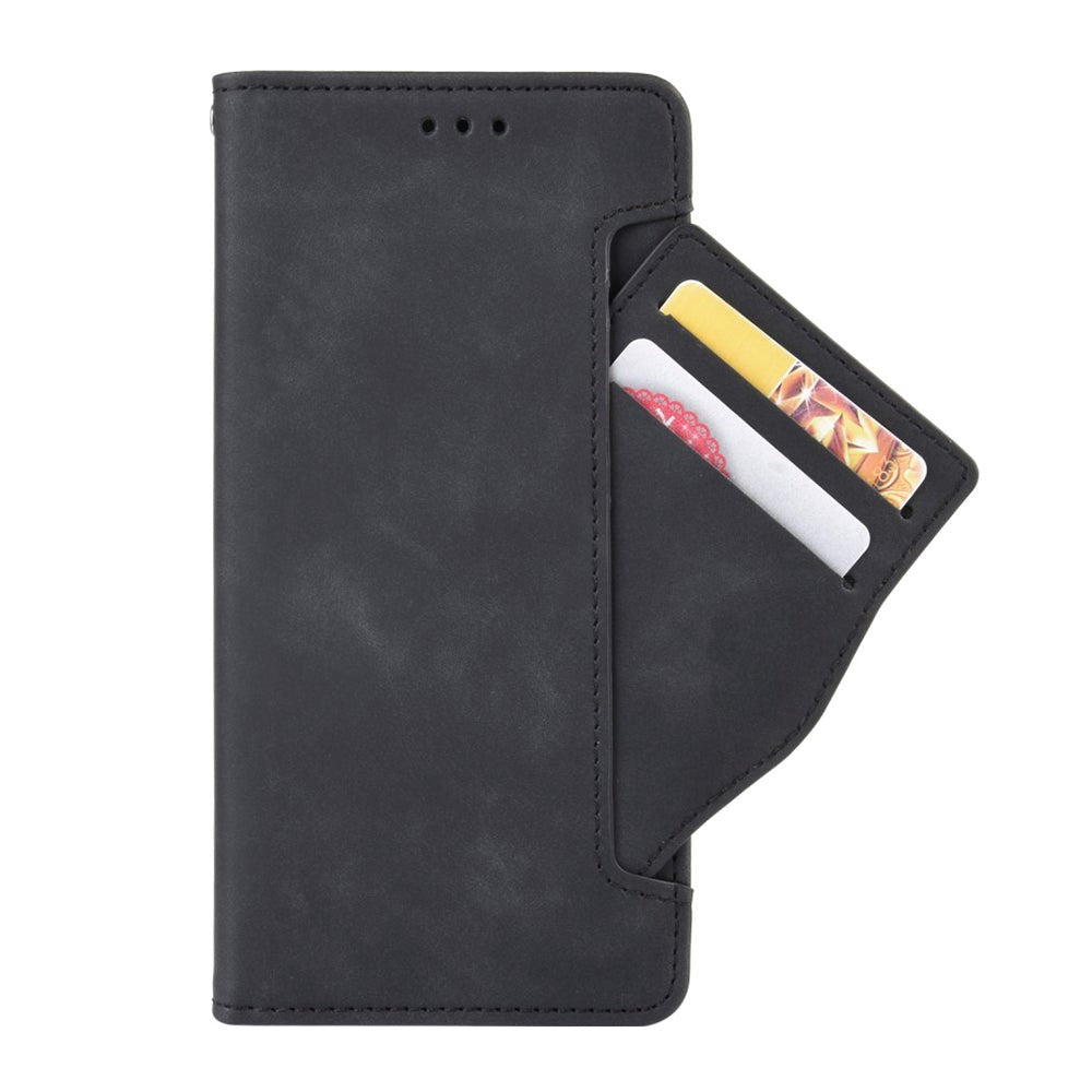 Doogee X95 Blødt Læder Flip Cover m. Pung - Sort