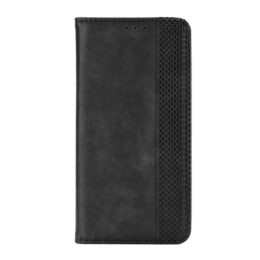 Doogee N40 Pro Vintage Flip Cover M. Pung - Imiteret Læder - Sort