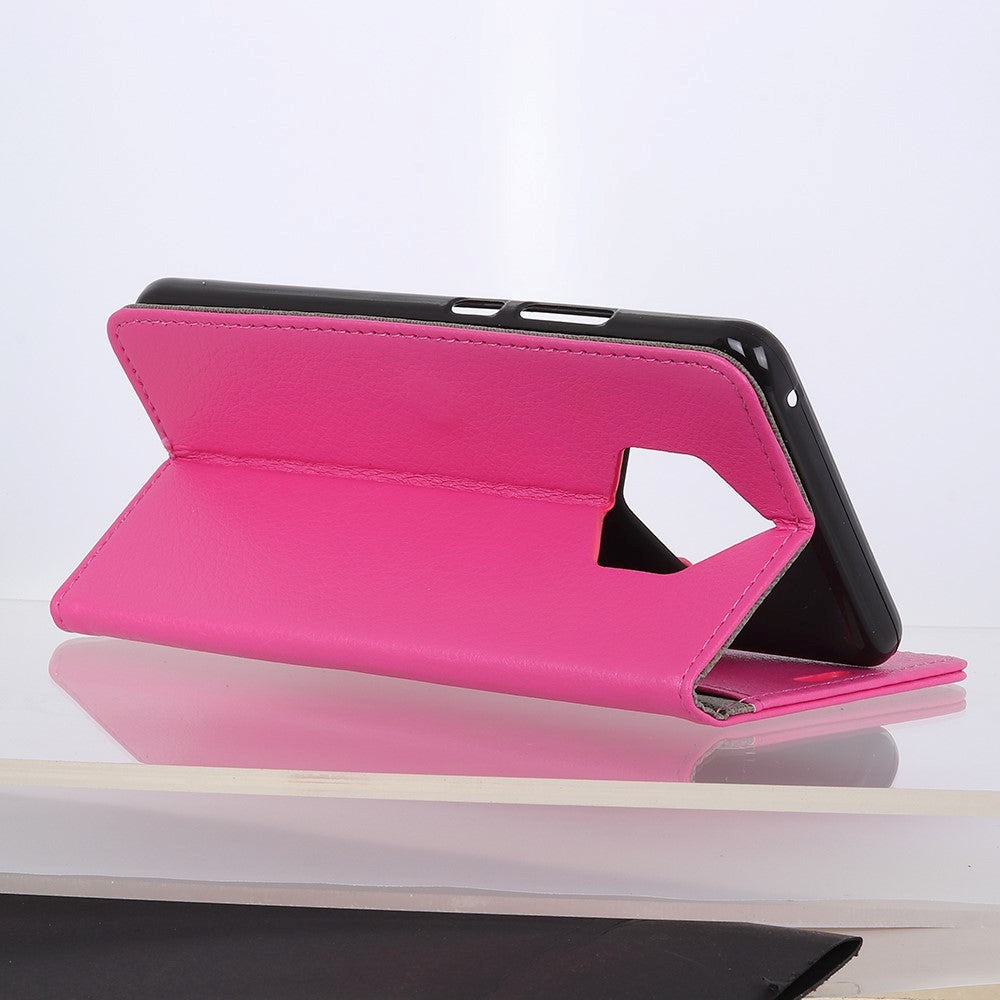 Nokia 9 Pureview Klassisk Læder Cover m. Pung Lyserød