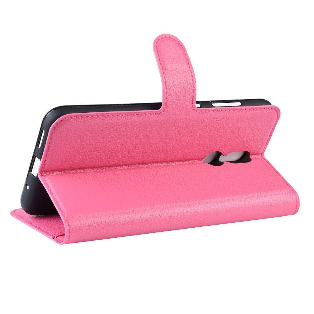 Nokia 3.2 Læder Flip Cover m. Pung - Pink