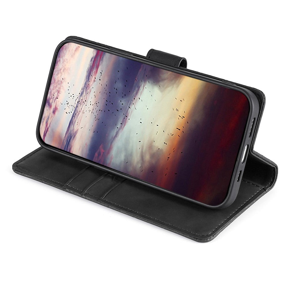 TCL 20L Flip Cover m. Krokodille Læder Look - Sort