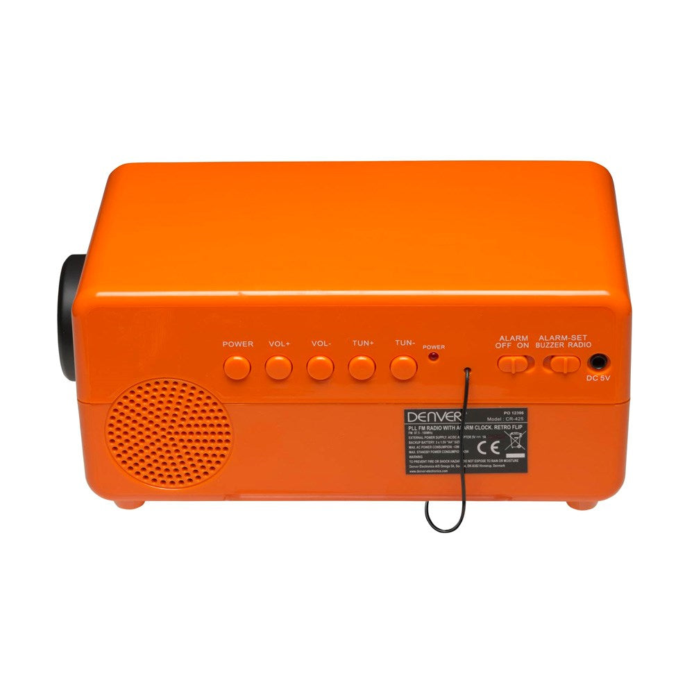 Denver CR-425 Retro Clockradio / Vækkeur med PLL FM Radio