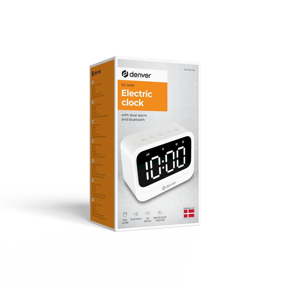 Denver EC-54W Digital Ur - Hvid