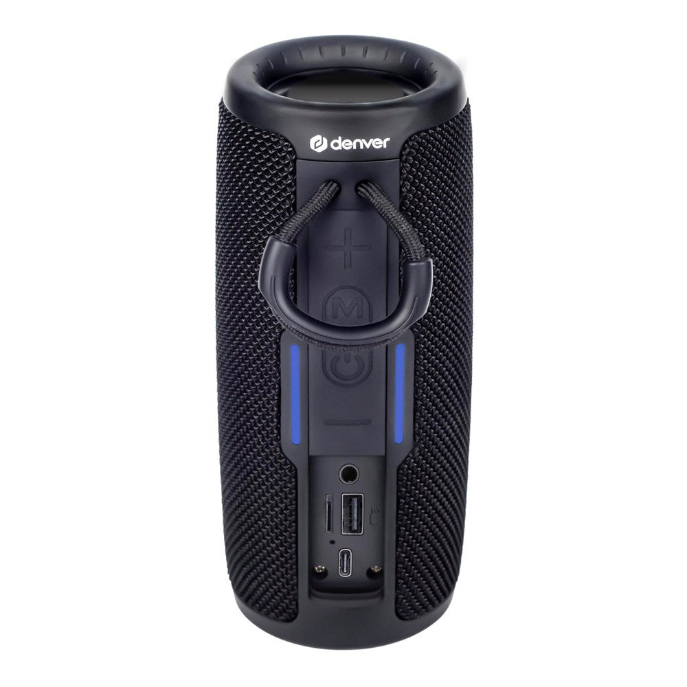 Denver - 2 x 5W RMS Trådløs Bluetooth Højtaler - Sort