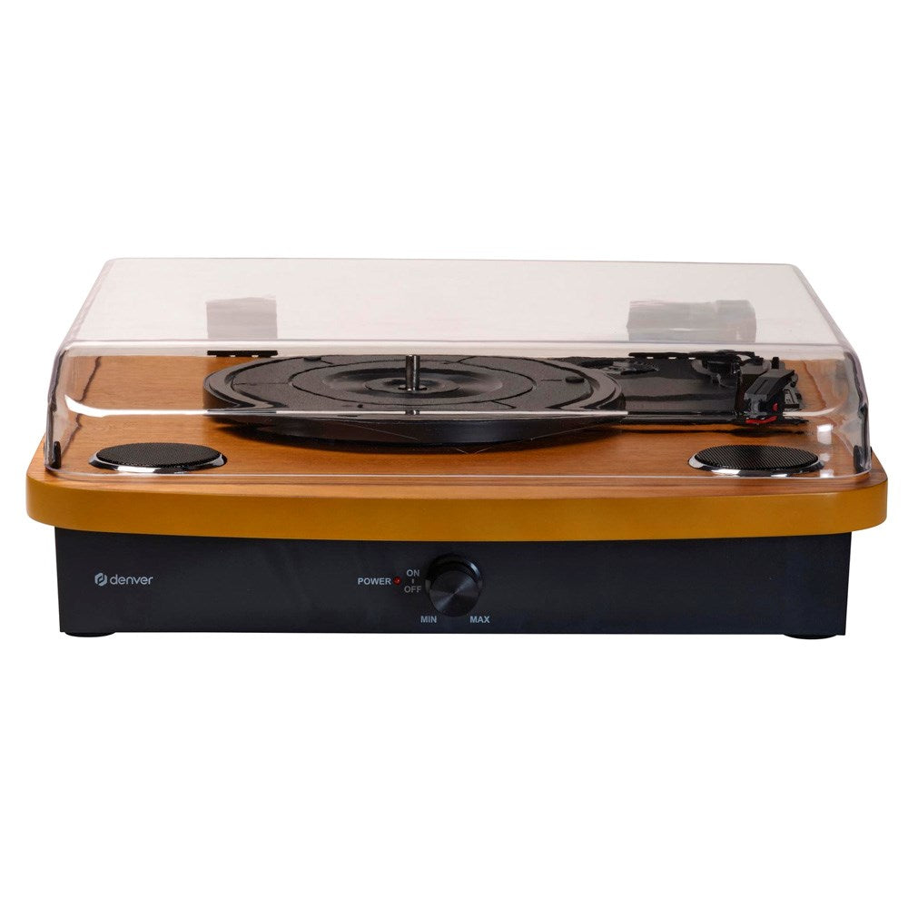 Denver VPL-230 Pladespiller m. Indbyggede Højtalere (2 x 10W) - Sort / Træ