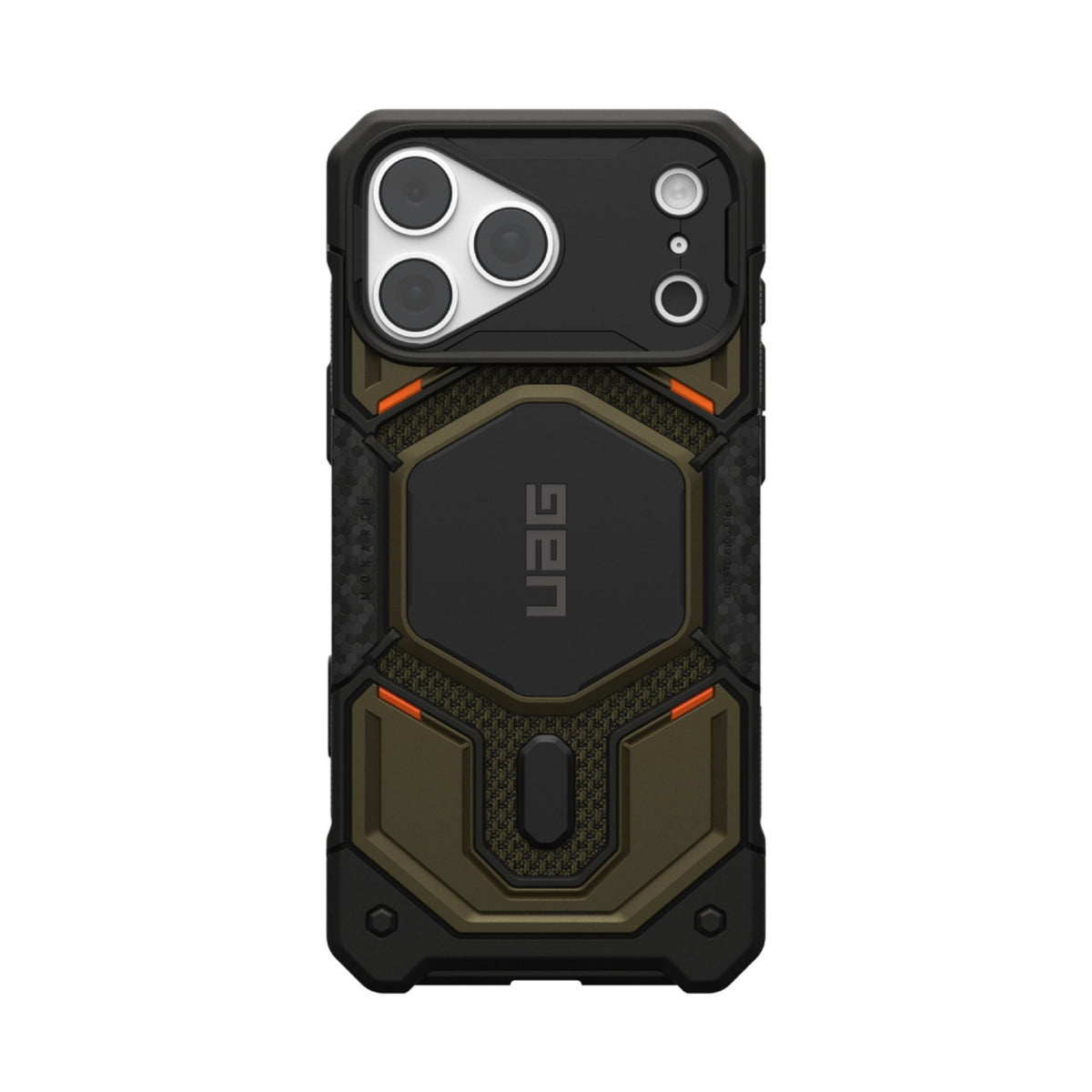 UAG iPhone 18 Pro Max / 17 Pro Max Monarch Pro Mobil Cover - MagSafe Kompatibel - Kevlar Element Green