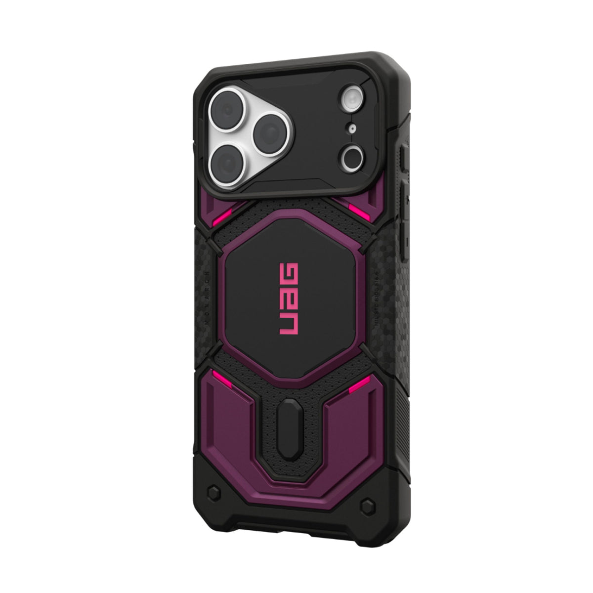UAG iPhone 18 Pro Max / 17 Pro Max Monarch Pro Mobil Cover - MagSafe Kompatibel - Deep Purple Synth