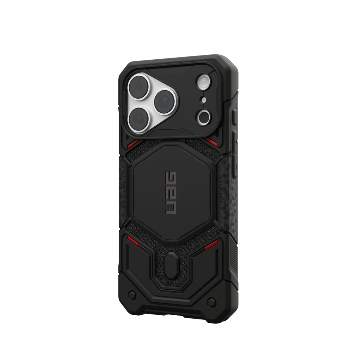 UAG iPhone 18 Pro / 17 Pro Monarch Pro Mobil Cover - MagSafe Kompatibel - Kevlar Black