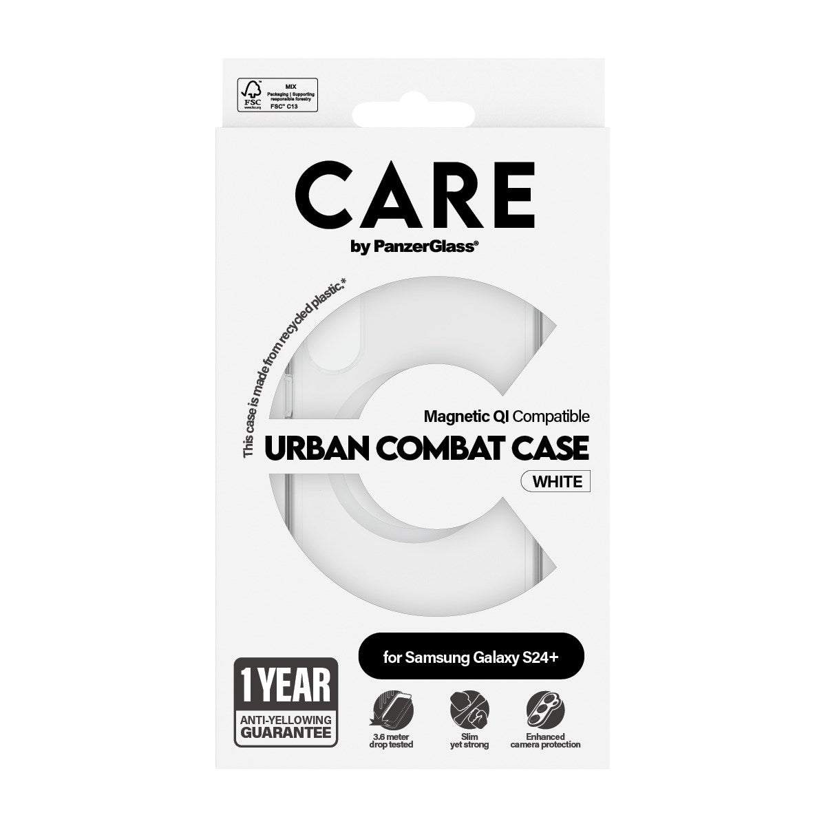 CARE by PanzerGlass Samsung Galaxy S24+ (Plus) FLAGSHIP Urban Combat Cover - Transparent