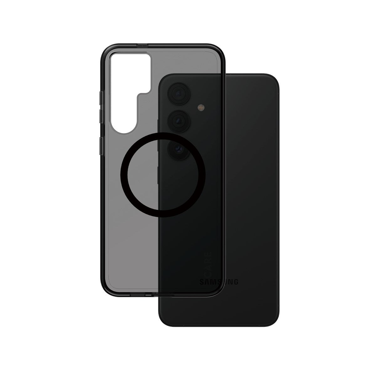 CARE by PanzerGlass Samsung Galaxy S24+ (Plus) FLAGSHIP Urban Combat Cover - MagSafe Kompatibel - Smokey / Black