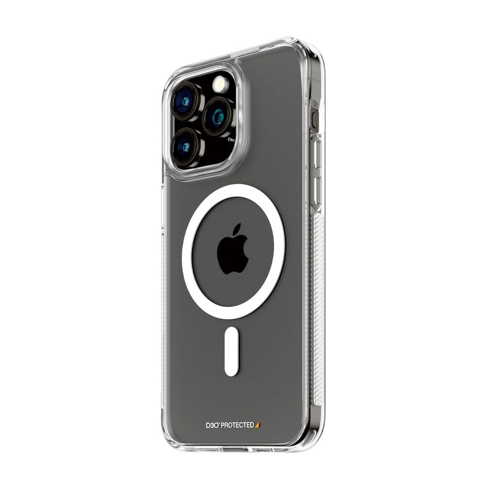 iPhone 15 Pro Max Bagside Cover PanzerGlass D3O® Bio HardCase - MagSafe Kompatibel - Gennemsigtig