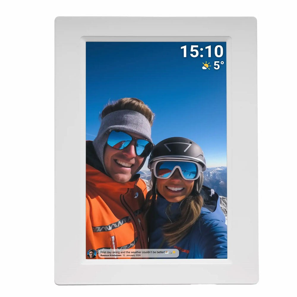 Denver PFF-1015 WiFi Fotoramme m. Frameo - 10.1" - Hvid