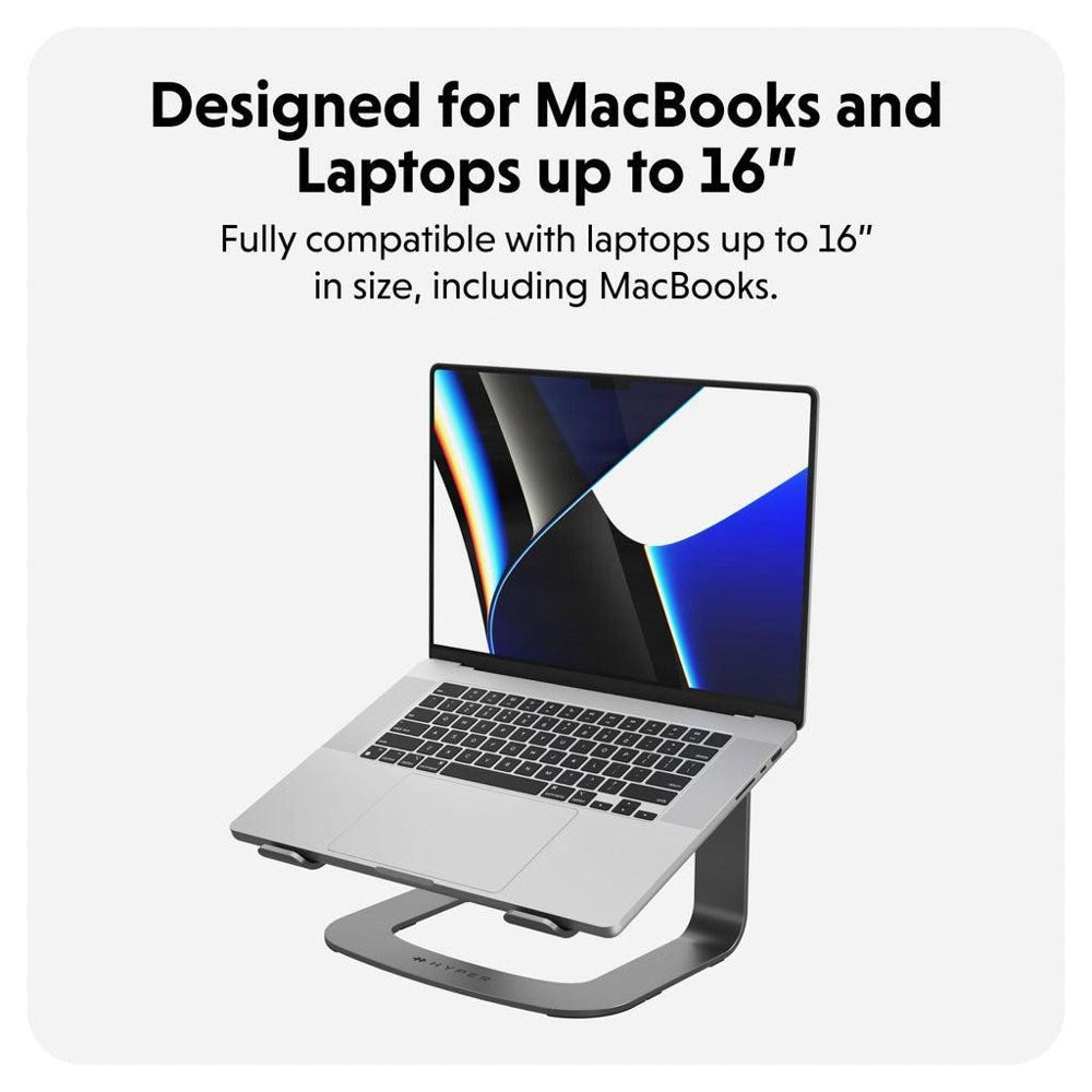 Hyper Ergonomisk Laptop Stand - Space Grey