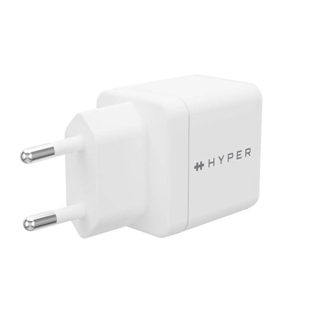 Hyper HyperJuice Vægoplader m. 2x USB-C - 35W - Hvid