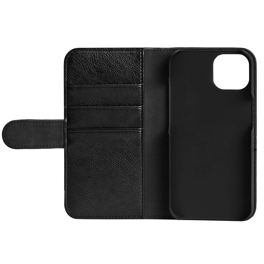 Essentials iPhone 13 Pro Kunstlæder Flip Cover m. Kortholder - Sort