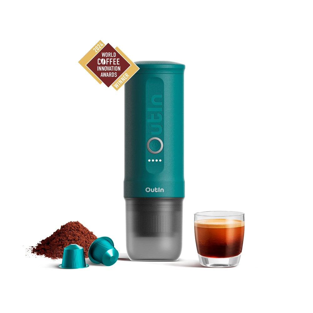 OutIn - Bærbar Espressomaskine - Teal