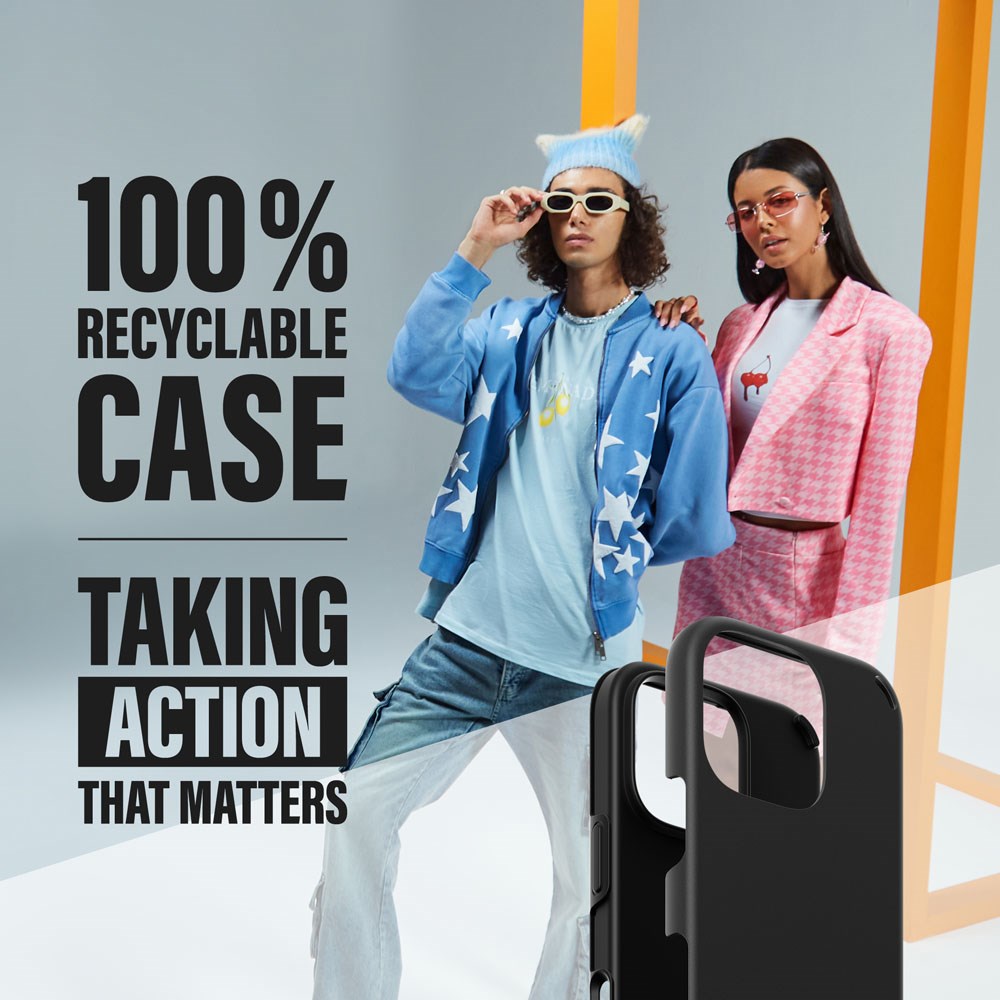 CARE by PanzerGlass iPhone 16 Pro Feature Double Defence Bagside Cover - Sort