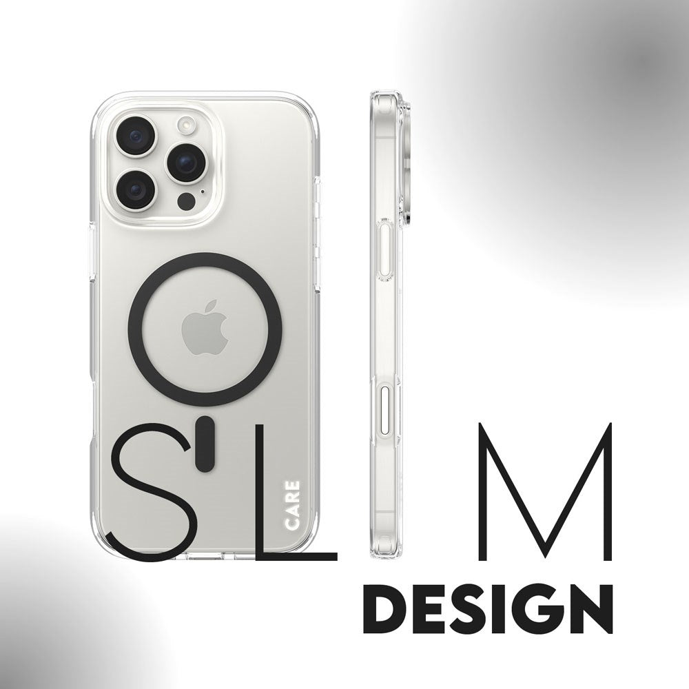 CARE by PanzerGlass iPhone 16 Pro Max FLAGSHIP Urban Combat Cover - MagSafe Kompatibel - Transparent / Black