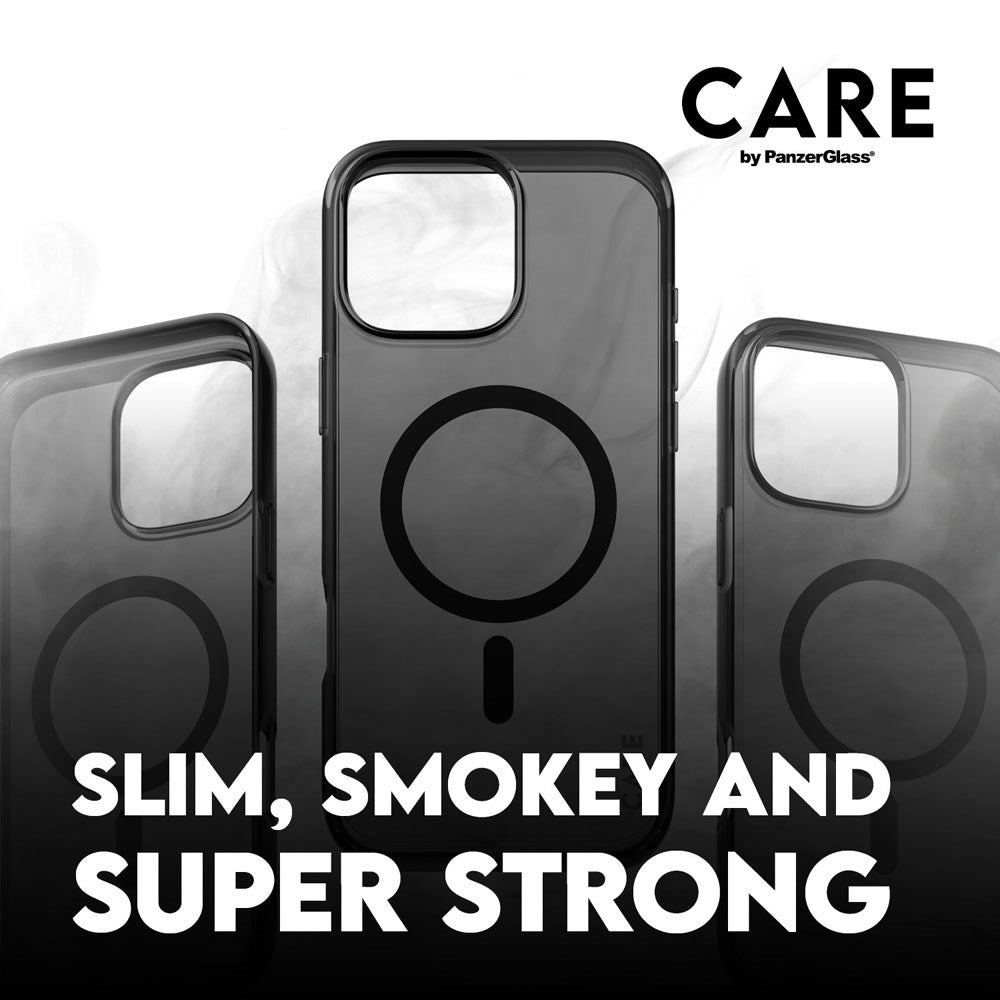 CARE by PanzerGlass iPhone 16 Pro Max FLAGSHIP Urban Combat Cover - MagSafe Kompatibel - Smokey / Black
