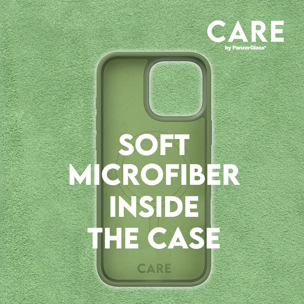 CARE by PanzerGlass iPhone 16 Pro FASHION Fearlessly Fashionable Cover - MagSafe Kompatibel - Piquant Green