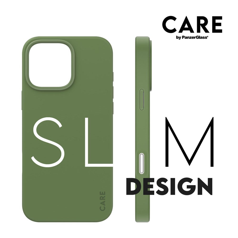CARE by PanzerGlass iPhone 16 Pro Max FASHION Fearlessly Fashionable Cover - MagSafe Kompatibel - Piquant Green
