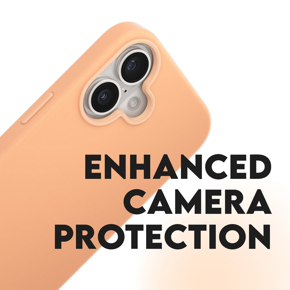 CARE by PanzerGlass iPhone 16 FASHION Fearlessly Fashionable Cover - MagSafe Kompatibel - Peach Fuzz