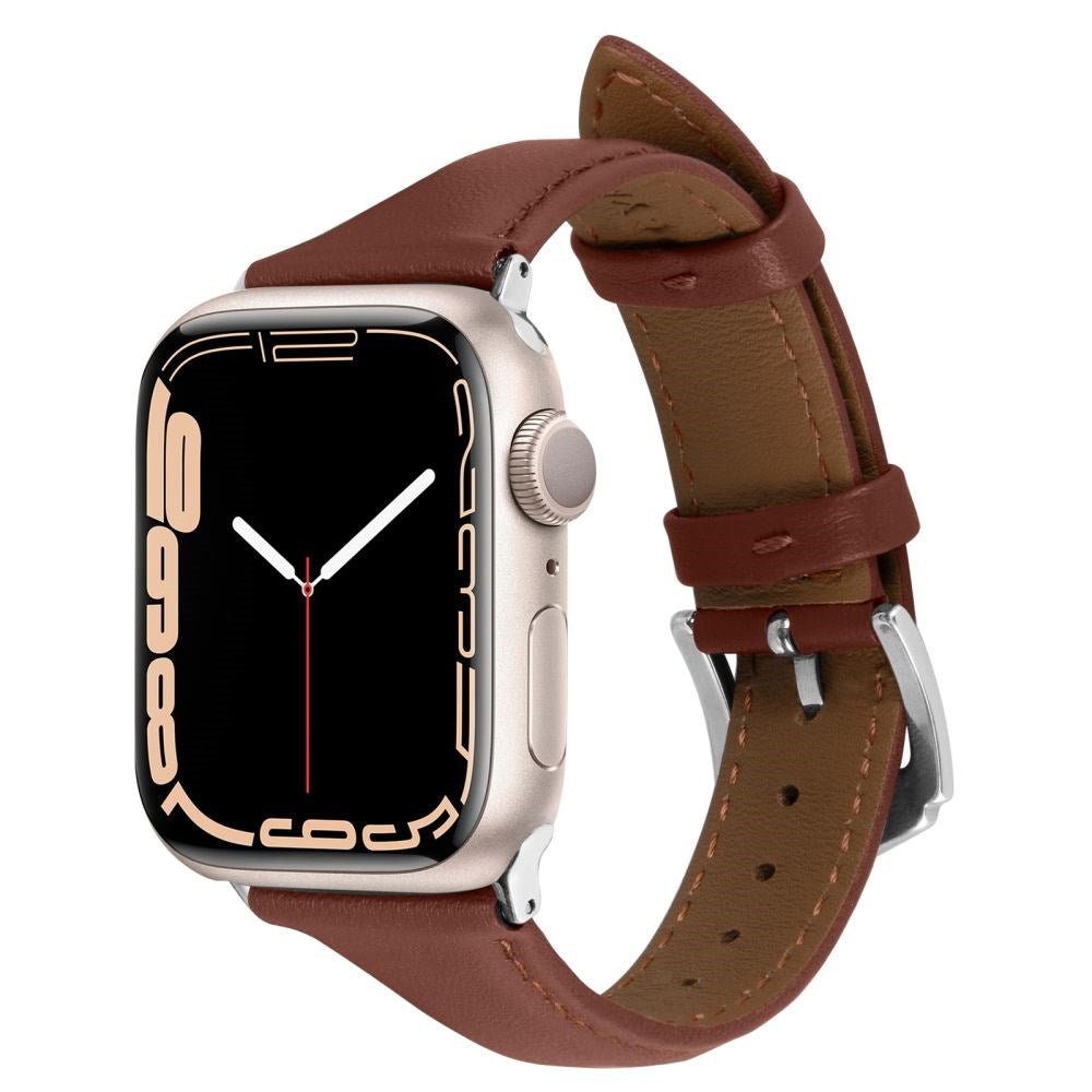 Apple Watch (38/40/SE/41/42mm) Cyrill Læder Rem - Classic Look - Brun
