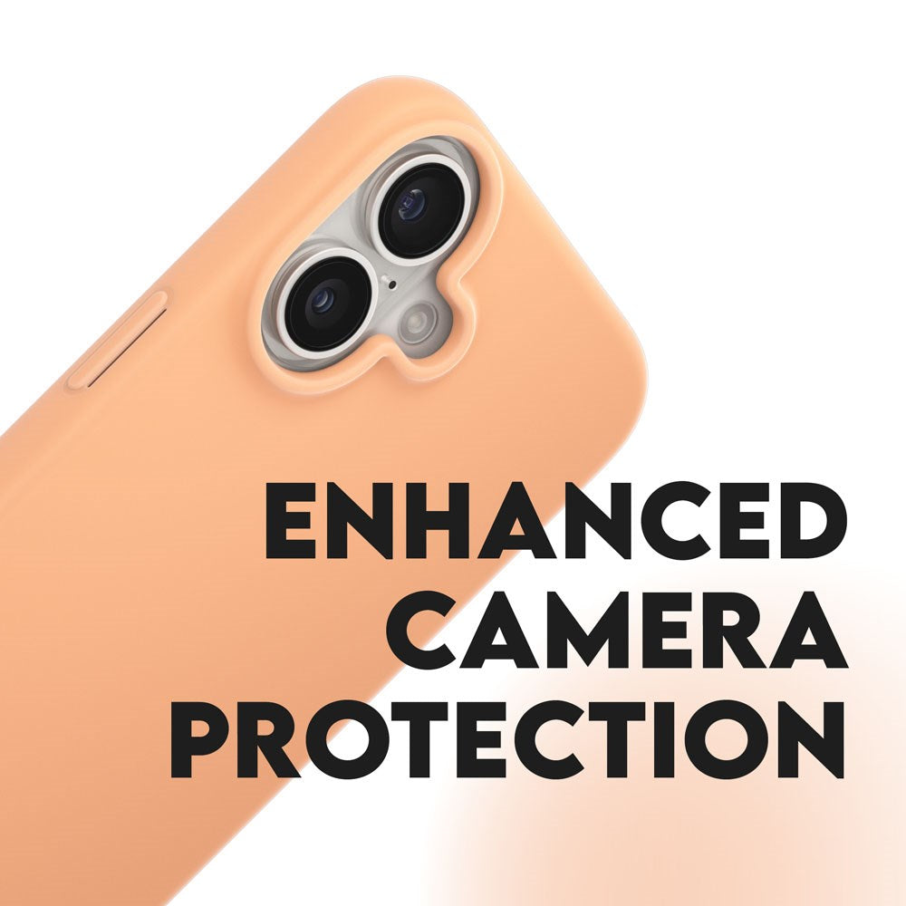 CARE by PanzerGlass iPhone 16 FASHION Fearlessly Fashionable Cover - Peach Fuzz