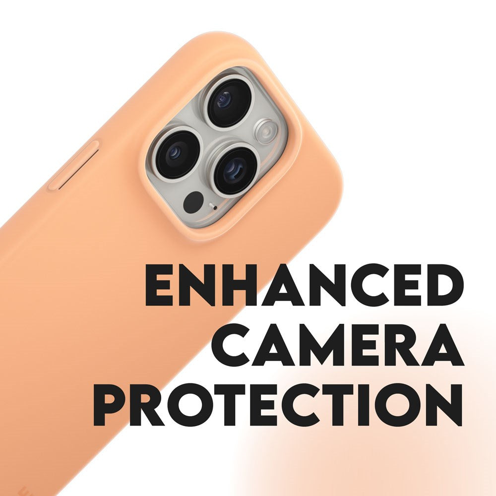 CARE by PanzerGlass iPhone 16 Pro FASHION Fearlessly Fashionable Cover - Peach Fuzz