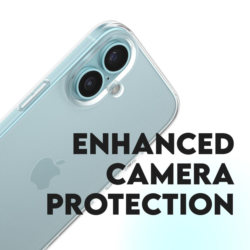 CARE by PanzerGlass iPhone 16 FASHION X-Ray Soft Basic Bagside Cover - Transparent