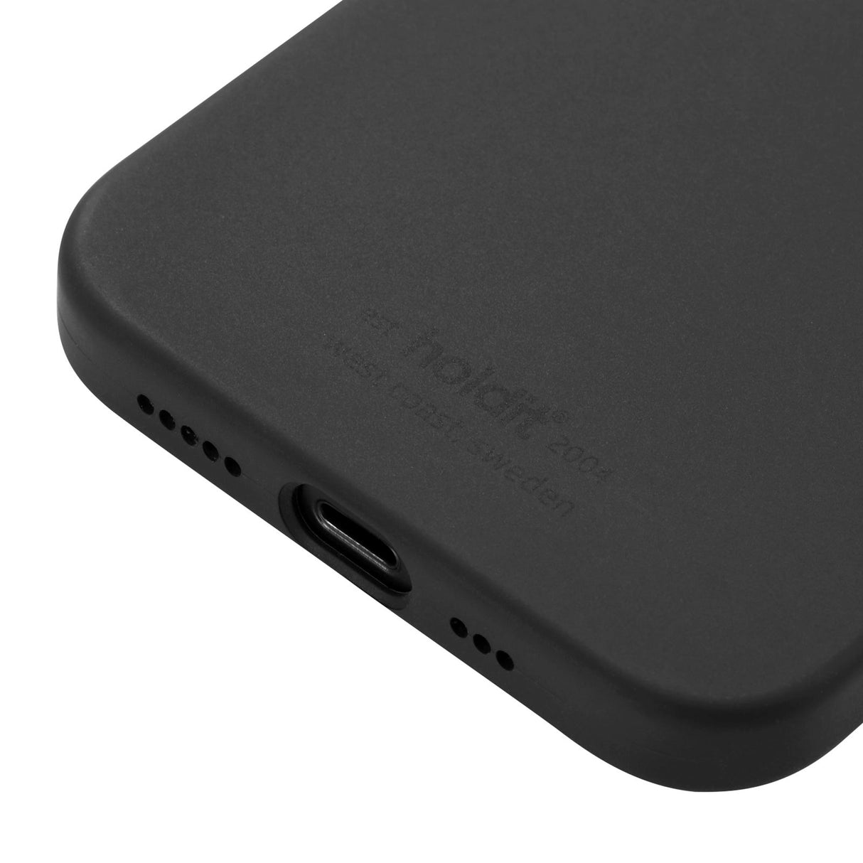 Holdit iPhone 12 / 12 Pro Soft Touch Silikone Cover Sort