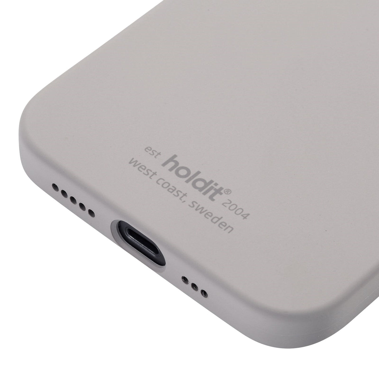 Holdit iPhone 12 / 12 Pro Soft Touch Silikone Cover Taupe