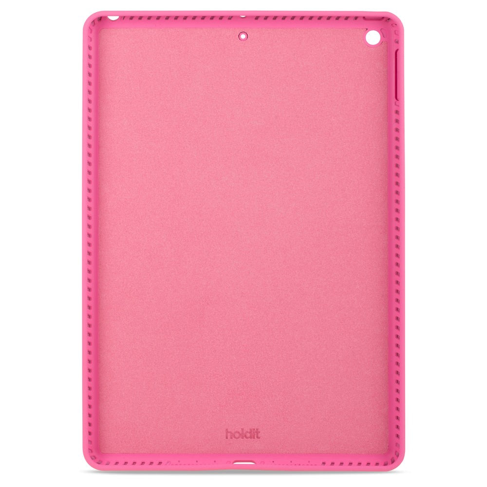 iPad 10.2" (2021 / 2020 / 2019) Holdit Silikone Bagside Cover - Bright Pink