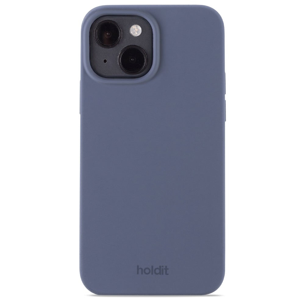 Holdit iPhone 14 Soft Touch Silikone Cover - Pacific Blue