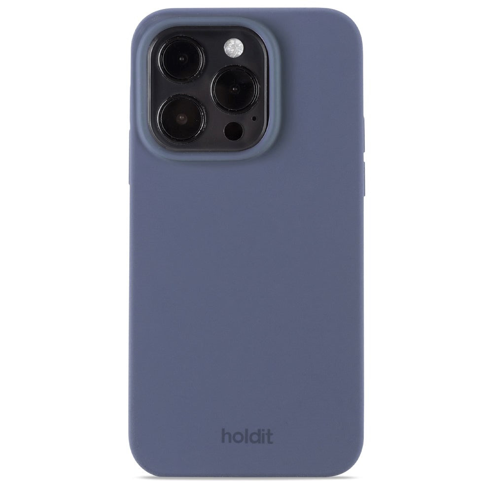 Holdit iPhone 14 Pro Soft Touch Silikone Cover - Pacific Blue