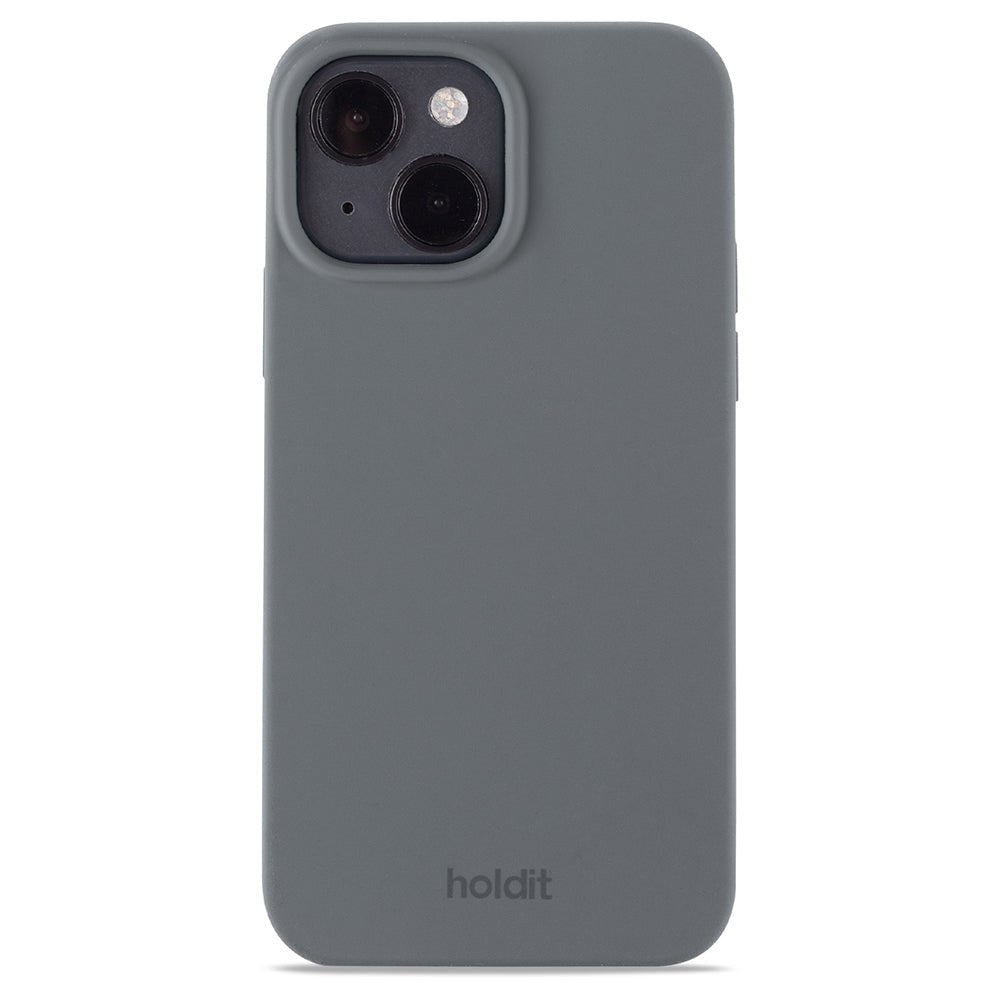 Holdit iPhone 14 / 13 Soft Touch Silikone Cover - Space Gray