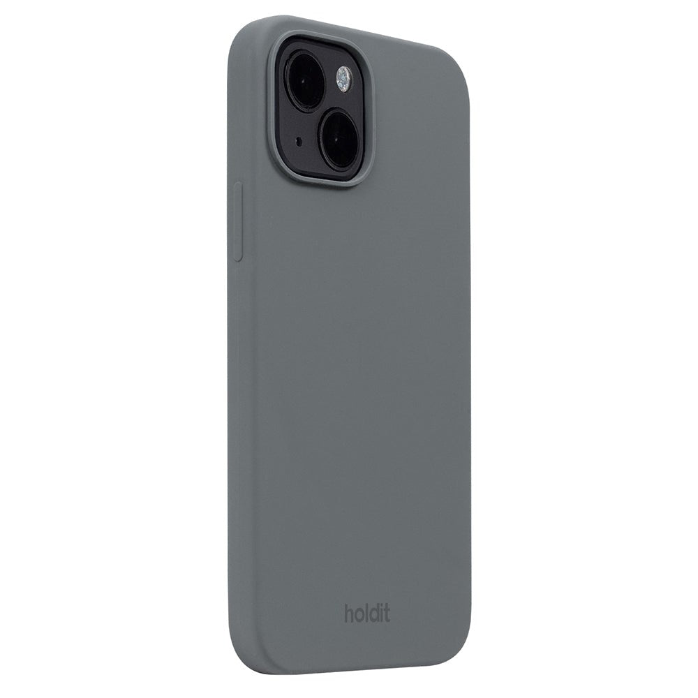 Holdit iPhone 14 / 13 Soft Touch Silikone Cover - Space Gray