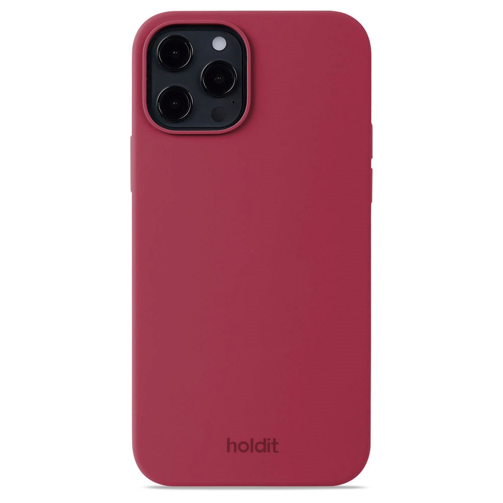 Holdit iPhone 12 / 12 Pro Soft Touch Silikone Cover - Red Velvet