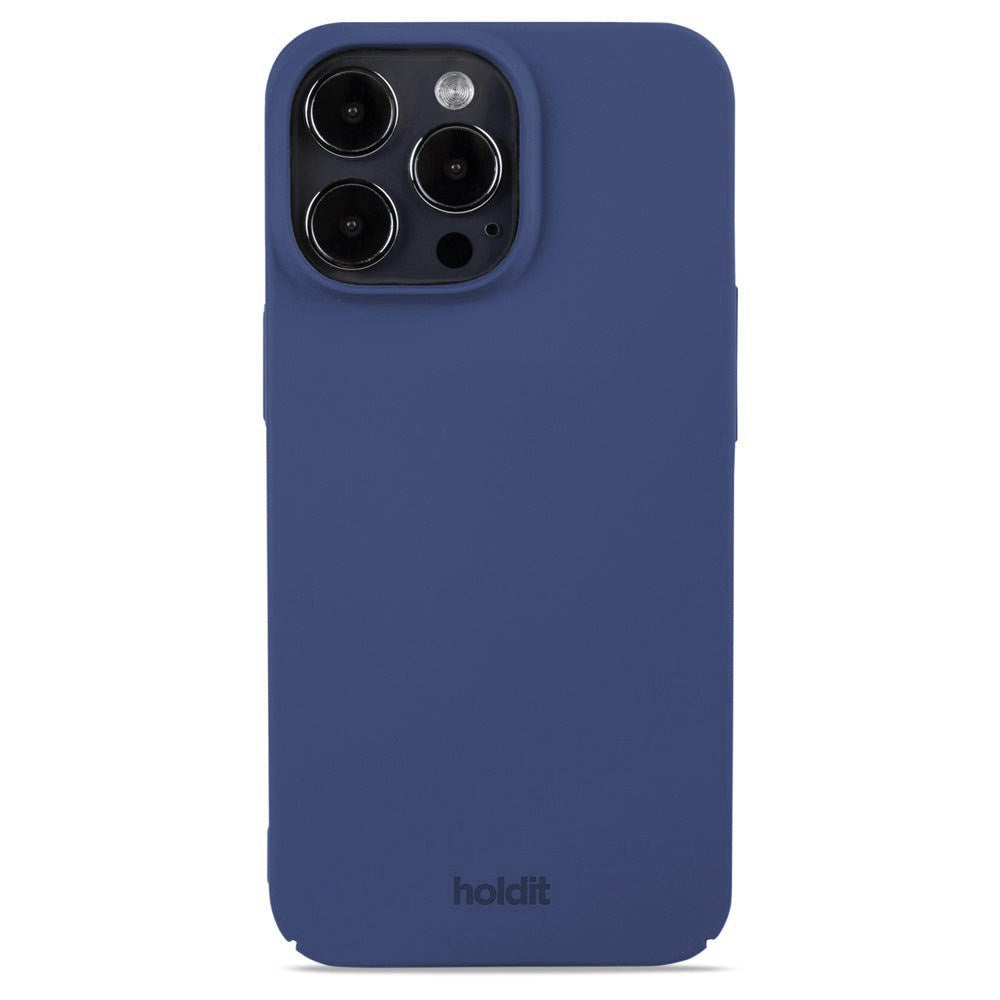 Holdit iPhone 14 Pro Slim Plastic Case - Denim Blue